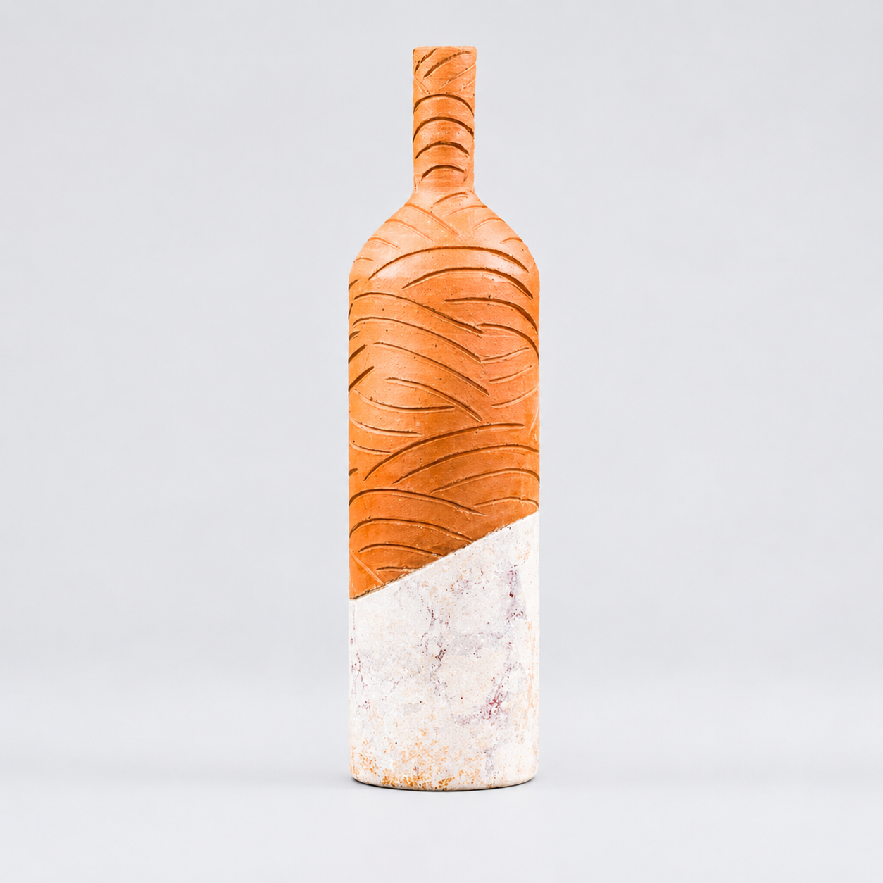 Botella De Barro y Marmol – Líneas