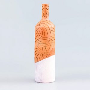 botella decorativa espiral